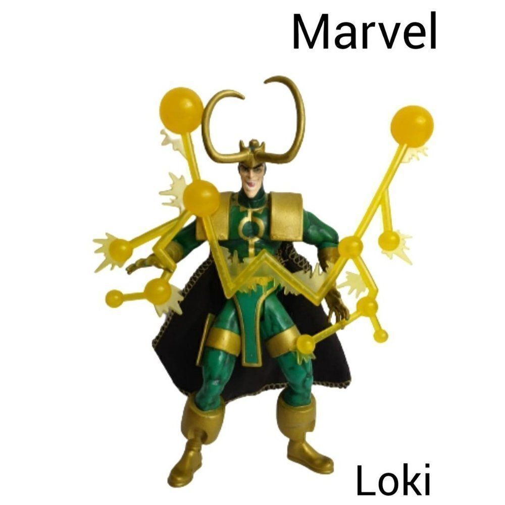 Marvel Universe LOKI Action Figure Toy Biz 1997 Earth's Mightiest Heroes Vintage